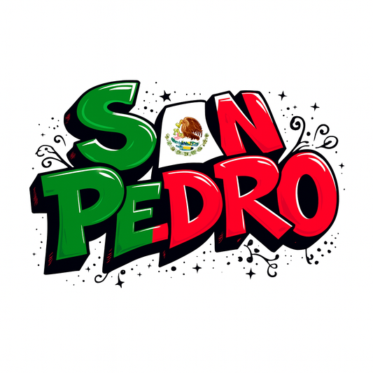 San Pedro Mexico flag T-shirts